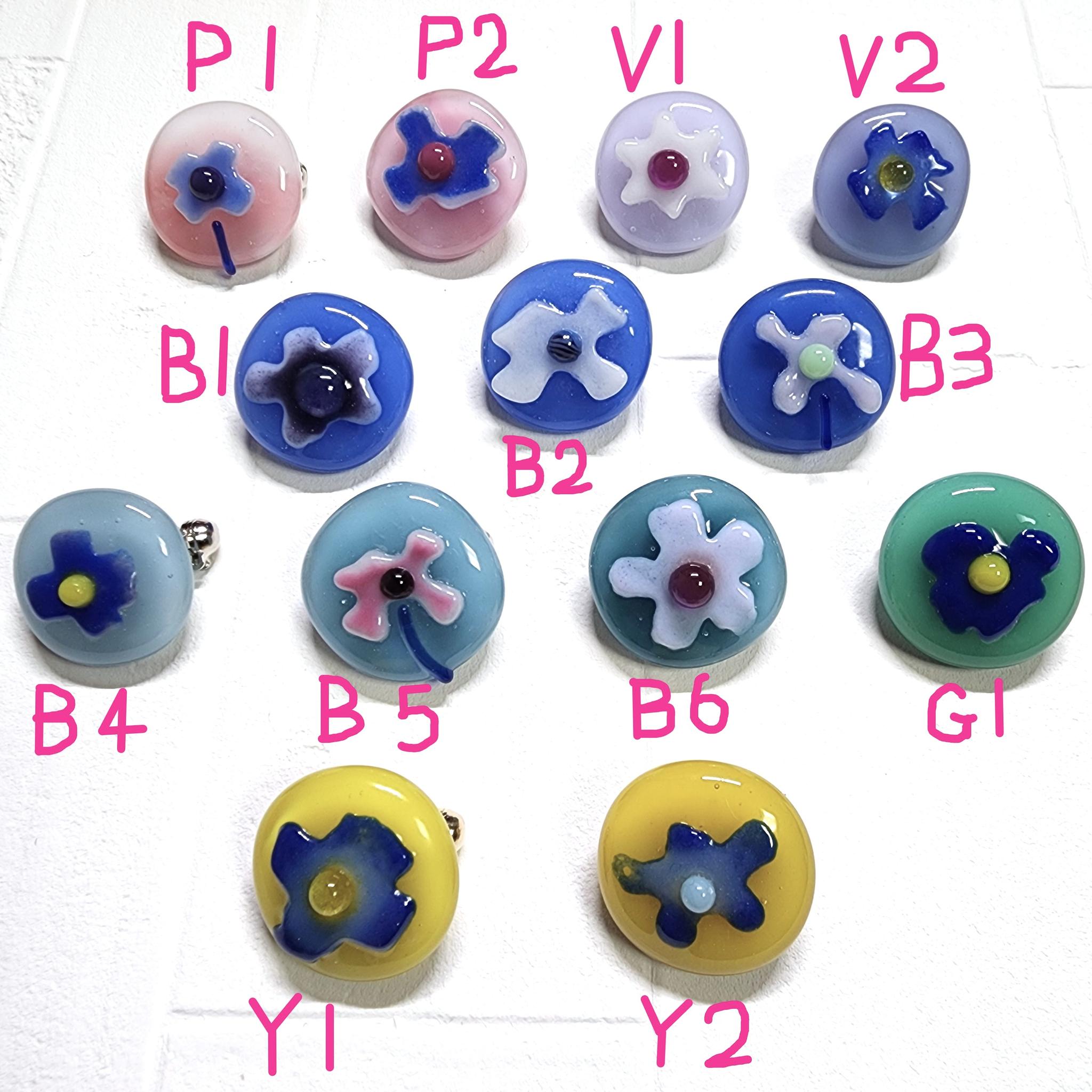 くすみカラーのお花ブローチ | 3枚目